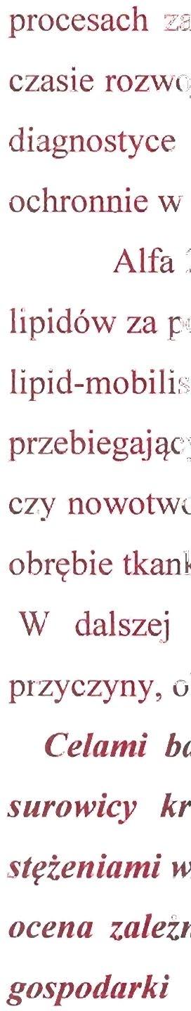 Anny Jarzumbek zatytułowana "Ocena stężenia białek: MIC- 1 i ZAG/LMF w surowicy krwi u dziewcząt z jadłowstrętem psychicznym" przedstawiona mi do oceny stanowi 83 stronicową monografię napisaną w