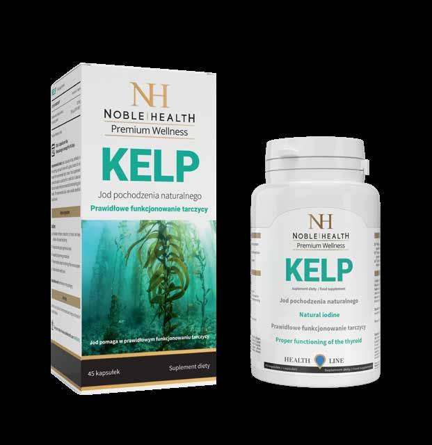 HEALTH LINE KELP Kelp, czyli morszczyn pęcherzykowaty to glon, który jest