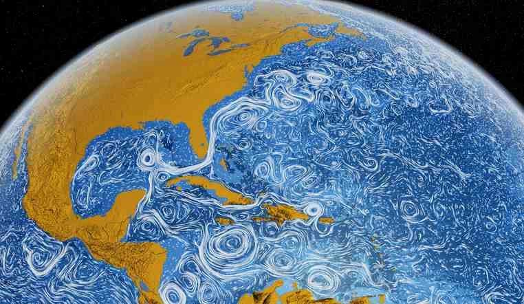 PRĄDY MORSKIE poziome, strumieniowe ruchy ogromnych mas wód w obrębie oceanów i mórz.