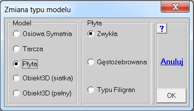 Wprowadzono możliwość zamiany zadania na Obiekt3D z układem podporowym i obciążeniami.