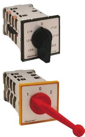 Łączniki krzywkowe ŁK Zastosowanie Łączniki krzywkowe są elektrycznymi obrotowymi łącznikami wielotorowymi przystosowanymi do załączania i wyłączania prądów.