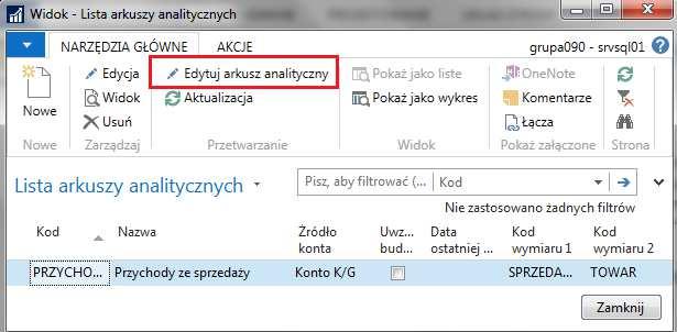 analizę wielkości sprzedaży z podziałem na poszczególne zestawy komputerowe i na poszczególnych sprzedawców, którzy wystawiali faktury sprzedaży.