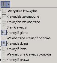 Na podglądzie wydruku nie widzę krawędzi tabeli, jak mogę je dodać?