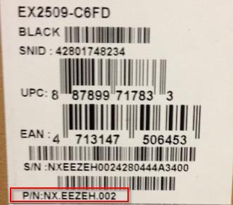 NH.Q2BEP.003 G3-572-72PX / CI77700HQ / 8G / 1T / GTX1060 / W10HGML NH.Q2CEP.002 NH.Q2CEP.003 G3-572-79DV / CI77700HQ / 8G / 1T / GTX1050Ti-4G / W10HGML G3-572-57KM / CI57300HQ / 8G / 1T / GTX1050Ti-4G / W10HGML 5.