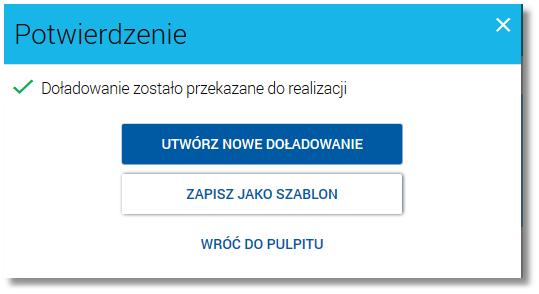 formularza. Użycie przycisku przenosi użytkownika do poprzedniego ekranu.