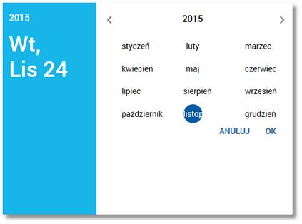 Wybierz walutę umożliwia wskazanie waluty (z dostępnej w polu listy), dla której ma zostać zaprezentowany bilans przepływów, Wybierz miesiące do porównania zawiera 3 pola do określenia miesięcy, dla