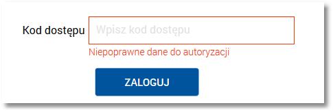 3. Logowanie do systemu Za pomocą przycisku możliwy jest powrót do poprzedniej strony logowania.