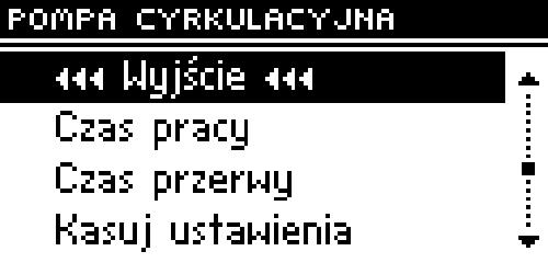 Po aktywacji (załączeniu) pompy podłogowej należy ustawić temperaturę minimalną (progową) załączenia pompy (mierzoną na kotle) oraz temperaturę maksymalną (zadaną) ogrzewania podłogowego (mierzoną na