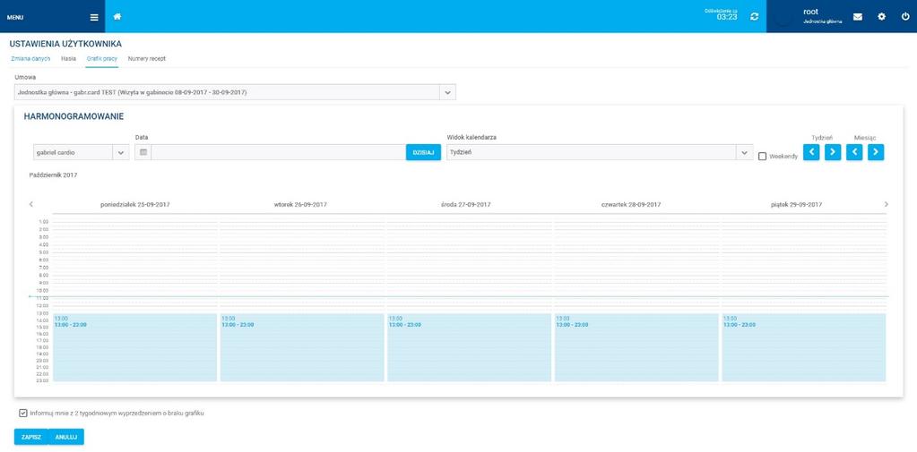 Platforma Telemedyczna Portal lekarza Lekarz w portalu pacjenta prowadzi swój egabinet w ramach którego: Tworzy kartoteki medyczne swoich pacjentów; Przechowuje ich dokumentację medyczną; Prowadzi