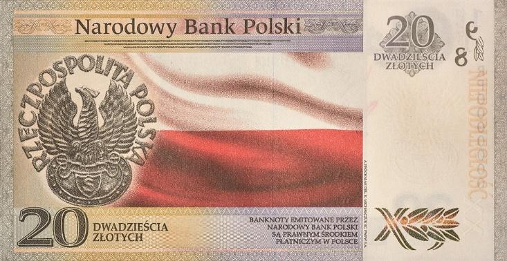 Rycina 17. Wizerunek banknotu 20 zł Dnia 7 listopada 2018 r. NBP wprowadził do obiegu unikalne monety w kształcie KULI z napisem 100.