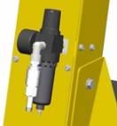 Koło gumowe 7 Karton z farbą 16 Koło obrotowe 8 Ramię obrotowe na tulei OptiFlex 2 GM03 pistolet ręczny Wszystkie informacje na temat OptiFlex 2 GM03 pistolet ręczny można znaleźć w odpowiedniej