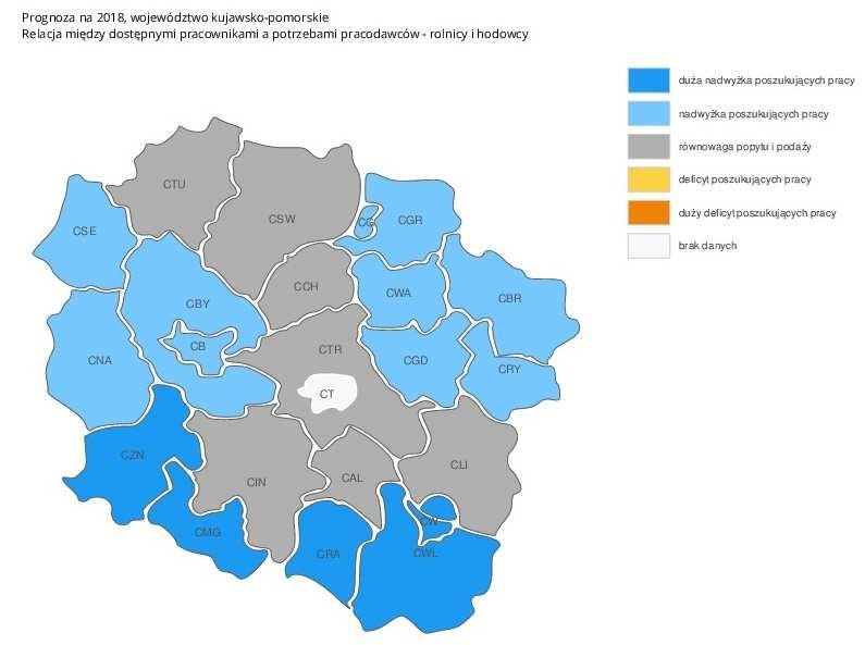 osiągnął wymaganego poziomu. Zawód rolnik w latach 2015-2017 oraz w I pół. 2018 r. nie został zakwalifikowany do grupy zawodów deficytowych, zrównoważonych lub nadwyżkowych.