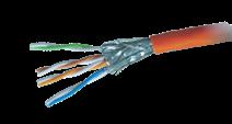 SYSTEM OKABLOWANIA STRUKTURALNEGO KABLE TELEINFORMATYCZNE KABLE TELEINFORMATYCZNE FTP6 Czteroparowy kabel ekranowany kategorii 6 jest przeznaczony do szerokopasmowych systemów transmisji danych.