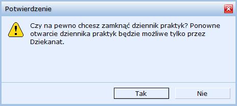 3 Wydruk Dziennika Praktyk Aby wydrukować Dziennik przechodzimy do zakładki Wydruki i dokumenty.