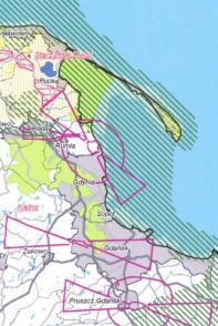 pomorskim (fragment) 14 Lokalizacja potencjalnych elektrowni wiatrowych na obszarach morskich graniczących z Gdańskiem jest