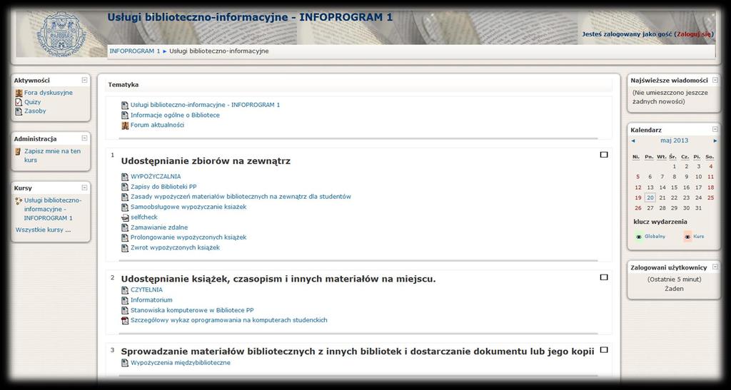 Asynchroniczny kurs e-learningowy http://moodle.