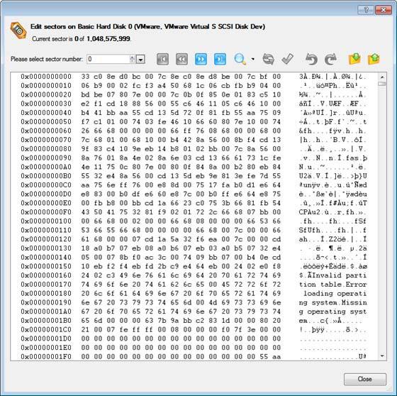 2. Wywołaj okno dialogowe Edit/View Sectors, aby ustawić operację. Można to zrobić na kilka sposobów: - Kliknij kartę Disk View, a następnie wybierz Disk Editor.