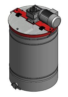 przeglądu pod względem technicznym i użytkowym. Odpowiednia konstrukcja śmigła mieszającego wykonanego ze stali nierdzewnej kwasoodpornej pozwala na dokładne skremowanie miodu.