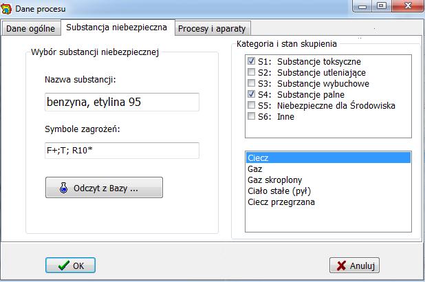 Program ExSysAWZ Tworzenie nowej substancji i określanie właściwości