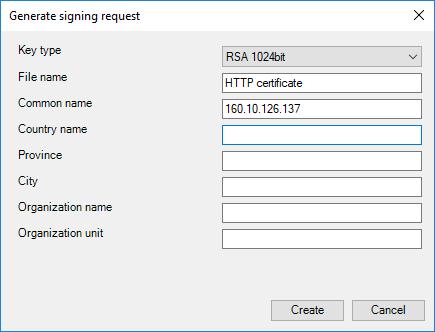Configuration Manager 6.0 Obsługa programu Configuration Manager pl 47 7. Aby utworzyć żądanie podpisu, kliknij opcję Generuj żądanie podpisu.