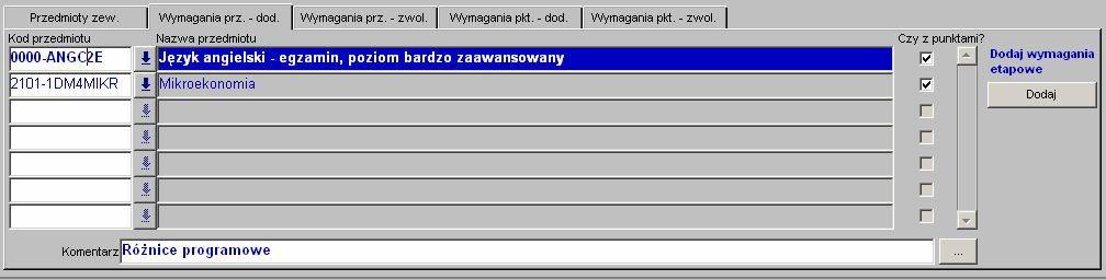 ZaleŜnie od liczby przedmiotów wymagających uzupełnienia wygodniejsza moŝe się okazać zmiana typu decyzji na Modyfikacja.