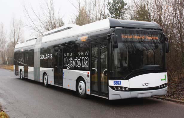 Zbigniew w Rusak Polski rynek autobusowy w 2010 roku miejskie górą Jedną z nowości ubiegłego roku był Solaris Urbino 18 z szeregowym układem hybrydowym niemieckiej firmy Vossloh Kiepe Dzięki dotacjom