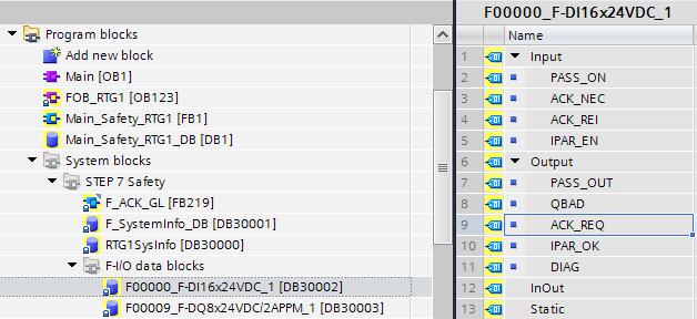 Konfiguracja F-PLC w TIA Portal Bezpieczeństwo w układach Motion Control Program Safety przez globalną funkcję ACK_GL dostępną z biblioteki funkcji systemowych fail-safe (o czym w dalszej części).