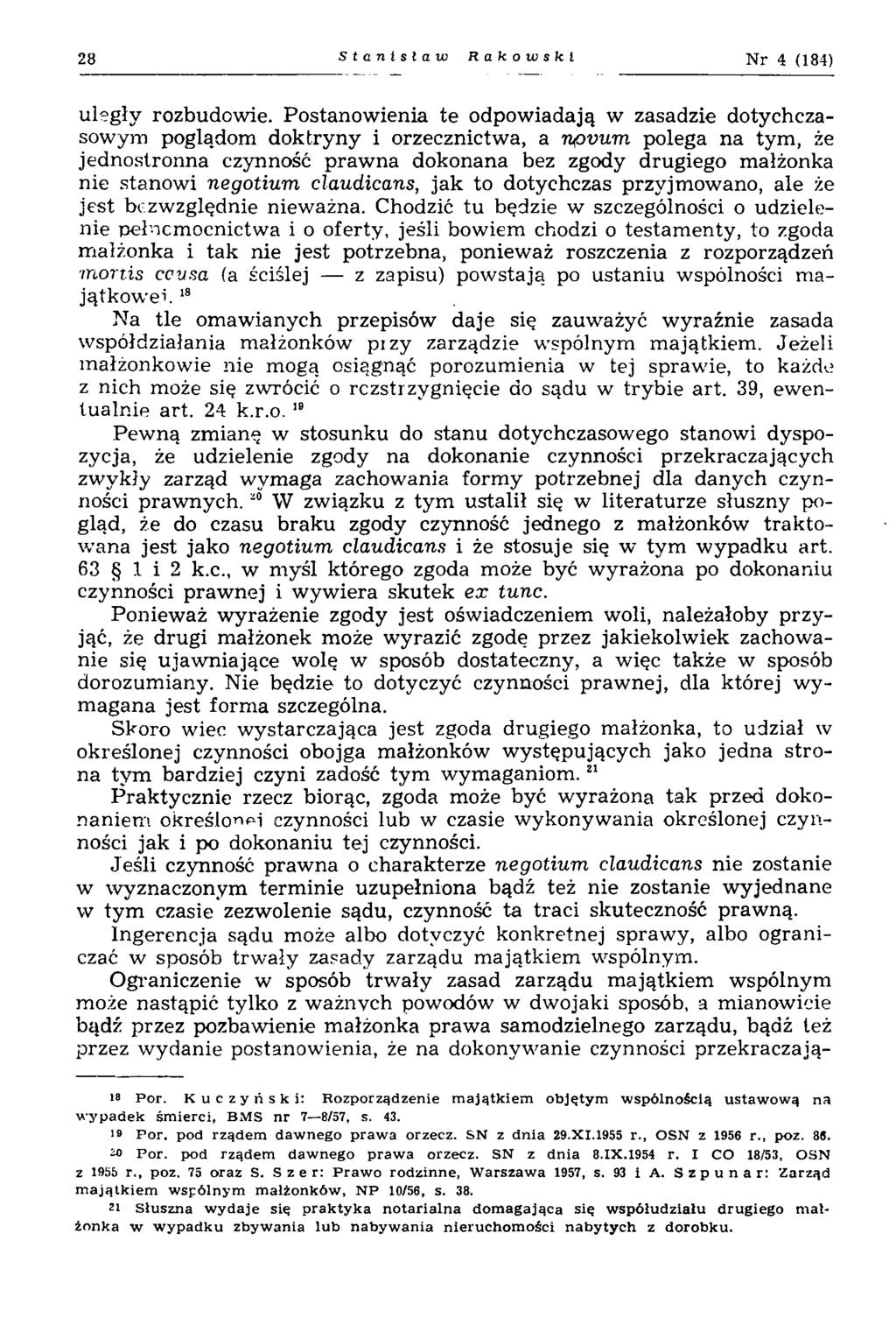 28 Stanislaw Rakowski Nr 4 (184) uległy rozbudow ie.