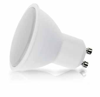 LED Bulbs with IC driver Smooth light without flickering 6000 K 1,9W => 15W GU10 130 50 x 55 mm 1,9W => 15W GU10 135 6000 K 50 x 55 mm 1,9 kwh/1000h Housing - thermally conductive plastic