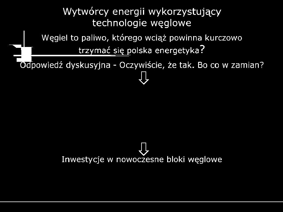 Wykorzystywanie węgla - polskiego bogactwa do produkcji energii elektrycznej z poszanowaniem ostrych norm ochrony środowiska Zmniejszenie emisyjności jednostek