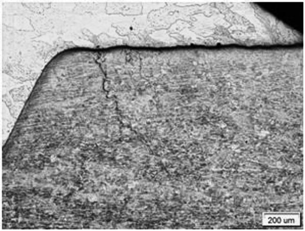 A view of macro and microstructure of M1 specimen from Cu-1H18N9 joint brazed