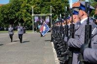 Dziękując powiedział: To w jakim miejscu jest dziś CBŚP, to zasługa Was policjantów oraz kadry kierowniczej, zaznaczył także, że słowo dziękuję nie oddaje nawet w najmniejszym stopniu tego, jak