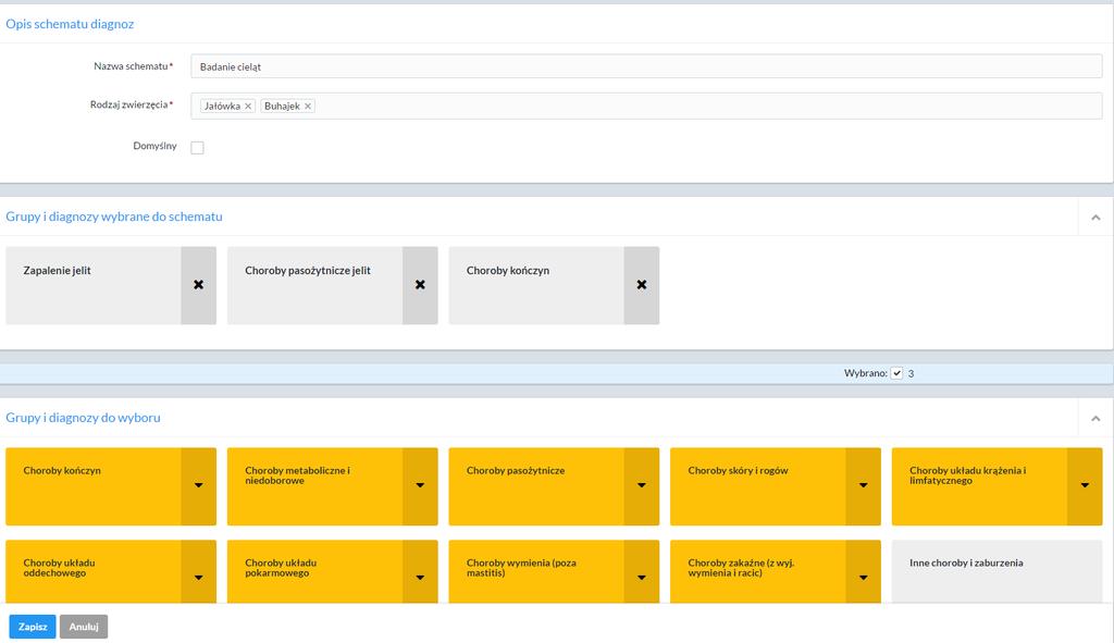 słownika. Może natomiast porządkować zawarte w nim diagnozy, tworząc wygodne dla siebie schematy diagnoz, ułatwiające ich rejestrację (tj. przypisywanie diagnozy konkretnemu zwierzęciu).