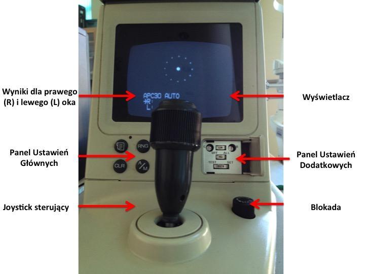 Rysunek 2 Panel sterujący tonometru
