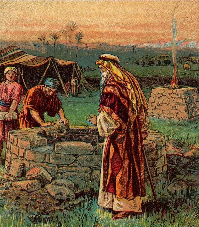 Głód i spór o studnie W czasie klęski głodu Izaak z całą rodziną udał się w pobliże miasta Gerar, gdzie panował król Abimelek. Abimelek był królem Filistynów. Kim byli Filistyni?