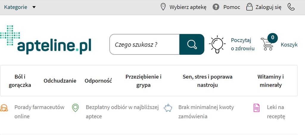 w obszarze reh-ort w Polsce Apteline.pl Istotny wzrost liczby zamówień w Apteline.