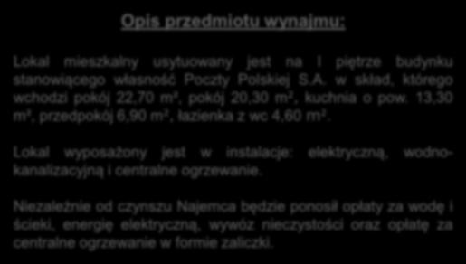 w skład, którego wchodzi pokój 22,70 m², pokój 20,30 m²,