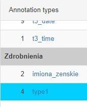 użytkownik może za jej pomocą bardzo dokładnie określić, które spośród anotacji chce przeglądać, definiując odpowiednio ich status, kategorię, a także wybierając konkretną formę występującą w tekście