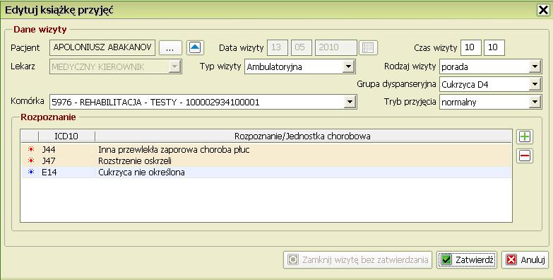 Dla pozycji, które zostały odrzucone z błędem (i mają w związku z tym status błąd ) istnieje możliwość podglądu komunikatu o błędzie.