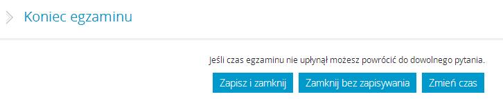 Dodatkowo w obszarze drzewka umieszczono filtr umożliwiający wyświetlanie pytań z jednej z kategorii: wszystkie, niedopowiedziane, niepewne, odpowiedziane.