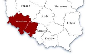 Południowo-zachodni oddział terenowy obejmuje swoim działaniem woj. dolnośląskie i opolskie. Adres: ul.