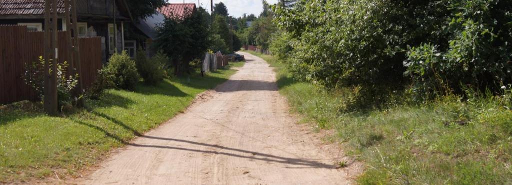 Kościelna w Krynkach) po przebudowie Przebudowa drogi powiatowej Nr 1287B w m.