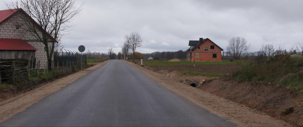 (miejscowość Ostrówek) po przebudowie PRZEPUSTY Przebudowa przepustów drogowych (2 szt.) w ciągu drogi powiatowej Nr 1287B w m.