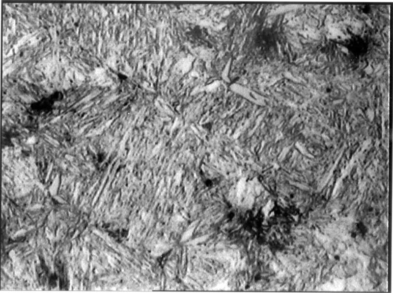 Hartowanie stali The martensite is formed by rapid cooling (quenching) of austenite which traps