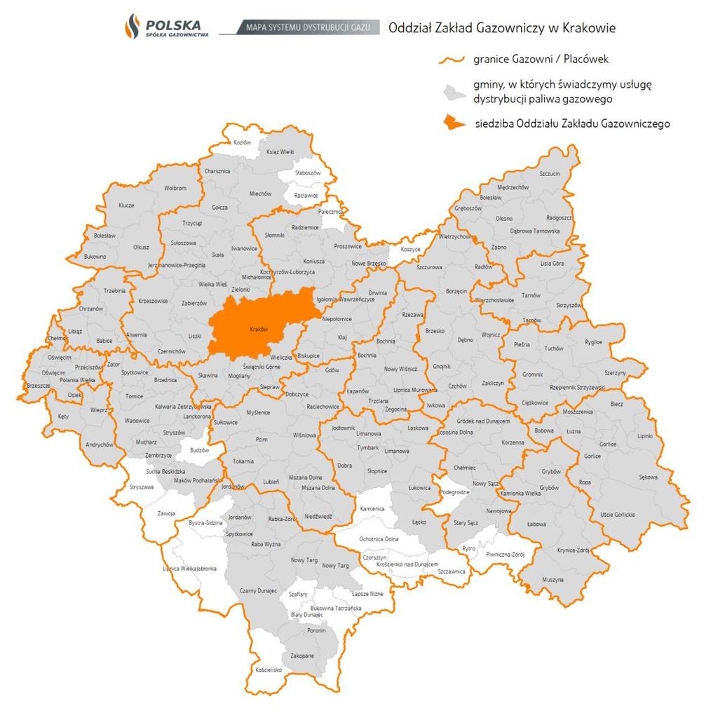 3.3.2. System gazowniczy Eksploatacją poszczególnych elementów systemu gazowniczego zlokalizowanych na terenie Gminy Brzeszcze zajmują się następujące podmioty: GAZ