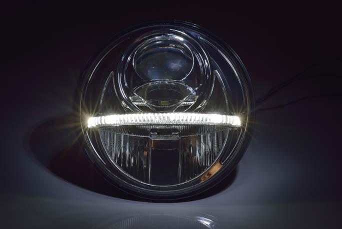 ŚWIATŁA DROGOWE Światło drogowe drugiej generacji NCC 7 Bi-LED Innowacyjne światło drogowe 7" LED drugiej generacji ze światłem mijania LED i światłem długim, światłem dziennym LED i światłem