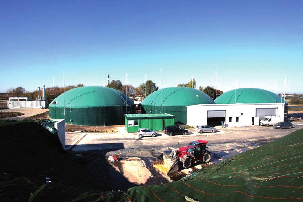 Biogazownia w Piaskach woj. lubelskie. Moc elektryczna 0,999 MW. Moc cieplna 1,1 MW ciepła.