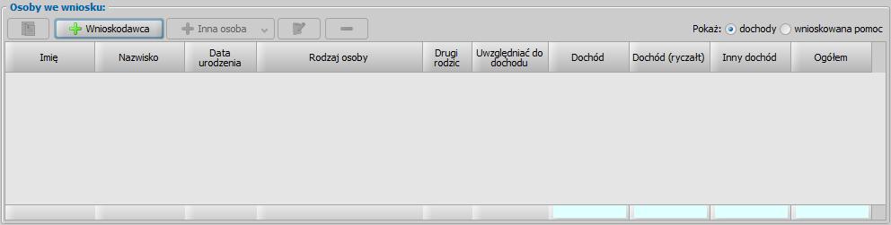 Ustawiony w tym polu okres determinuje okresy, które będą brane pod uwagę podczas przyznawania świadczeń przy automatycznym tworzeniu decyzji.