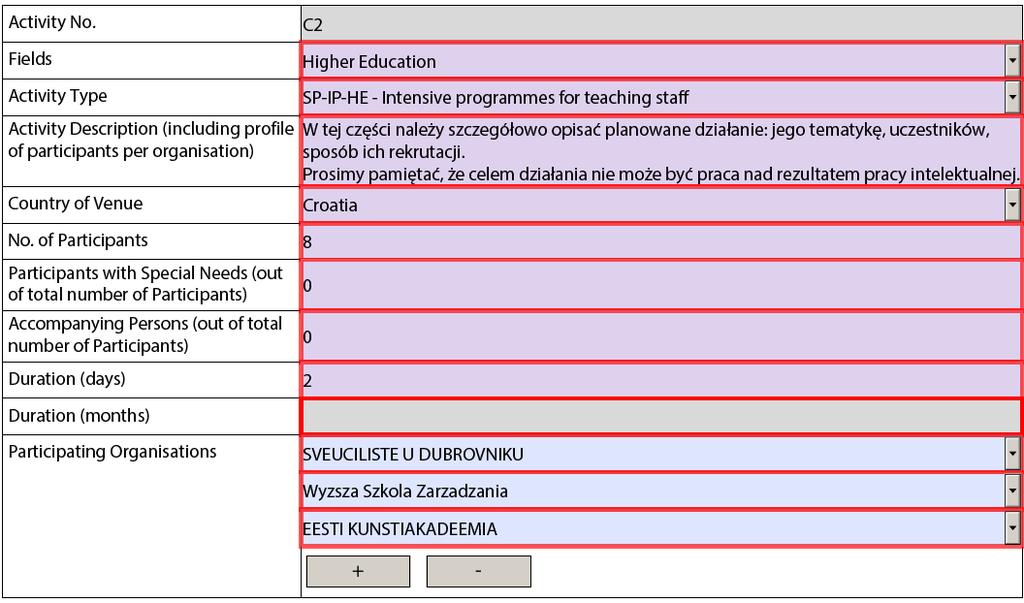 OPIS PROJEKTU DZIAŁANIA ZWIĄZANE Z