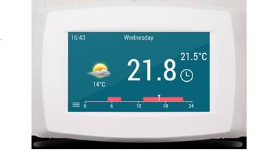 Funkcjonalność regulacja temperatury w pomieszczeniu tygodniowy program czasowy program ekonomiczny program komfortowy program